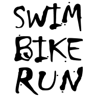 Swim bike run dirty white design 190